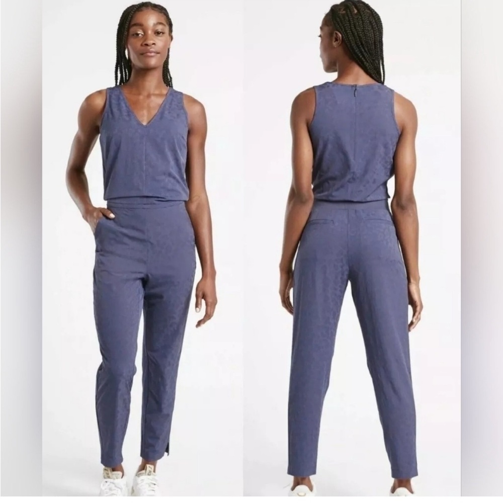 Athleta Brooklyn Leopard Jumpsuit